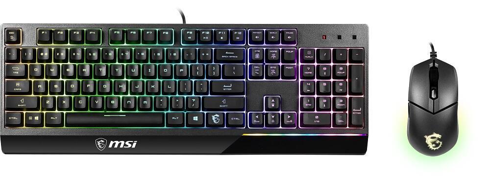 4719072648053 - Vigor GK30 Combo USB Gaming-Tastatur Maus-Set Beleuchtet Ergonomisch Deutsch QWERTZ Windows® Schwarz