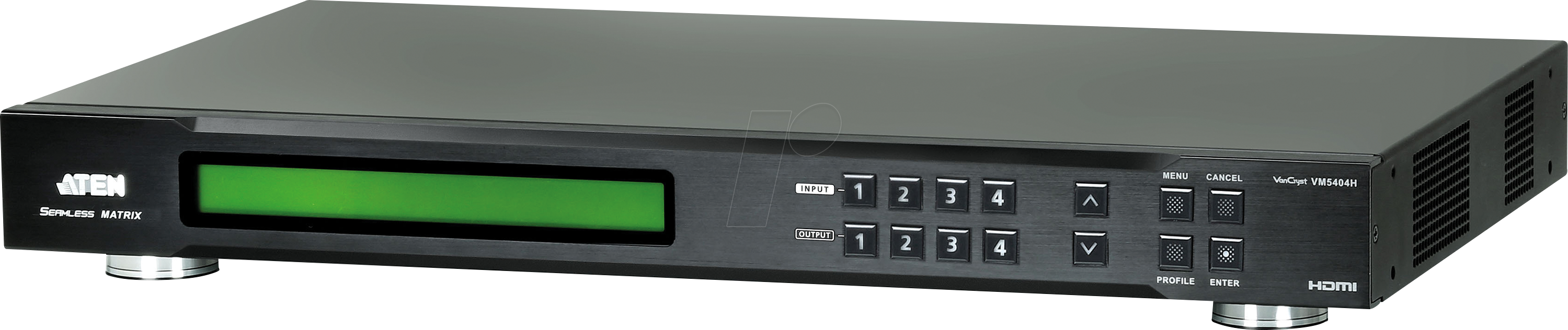 4719264642197 - ATEN VM5404H-AT-G 4 Port HDMI-Matrix-Switch mit Fernbedienung 1920 x 1080 Pixel