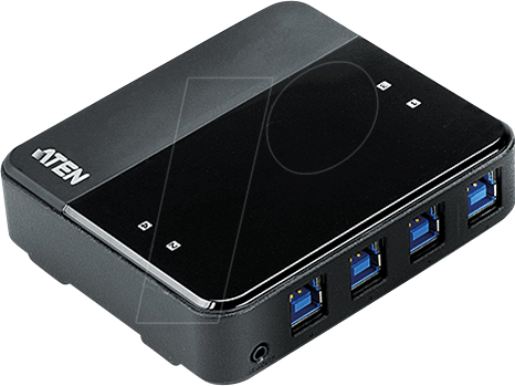 4719264643798 - ATEN USB 4-port USB 30 Peripheral Sharing Device ATEN USB-Hubs - 4 - Grau