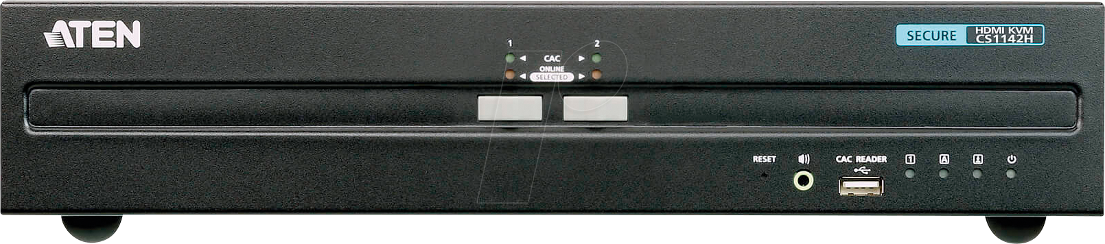 4719264646621 - ATEN CS1142H - 2-Port Sicherheits KVM Switch HDMI USB PS 2 Audio