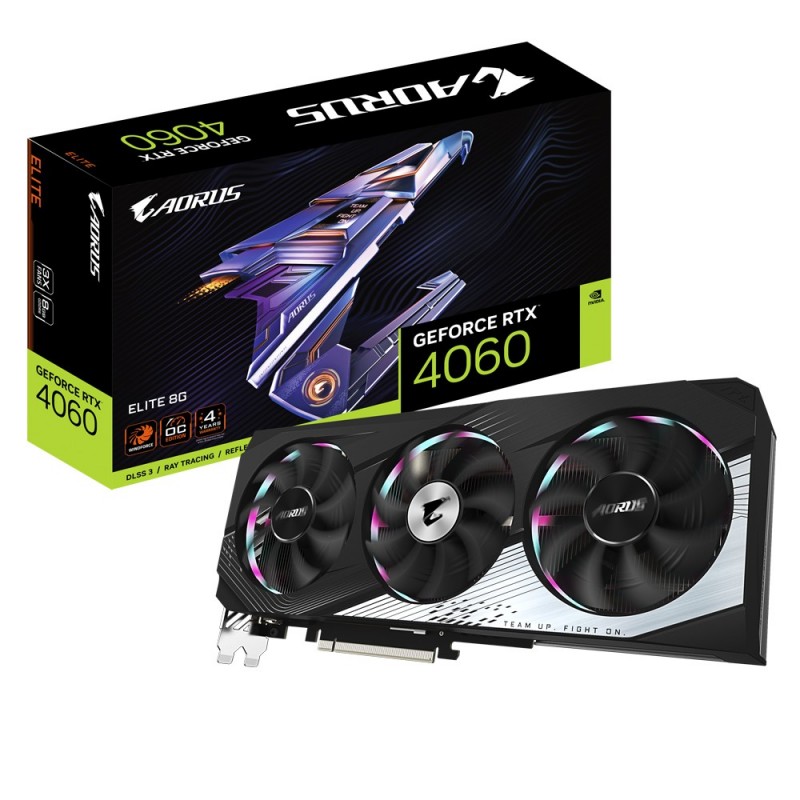 4719331313678 - Grafikkarte Nvidia GeForce RTX 4060 8 GB GDDR6-RAM DisplayPort HDMI® RGB Beleuchtung