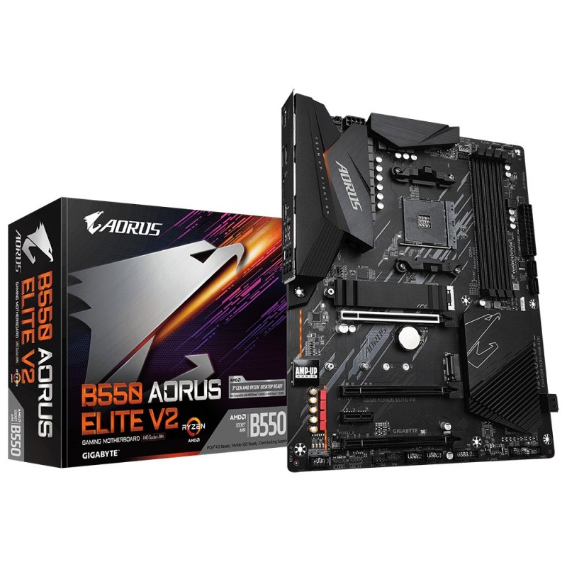 4719331809898 - GIGABYTE B550 AORUS ELITE V2 Mainboard - AMD B550 - AMD AM4 socket - DDR4 RAM - ATX