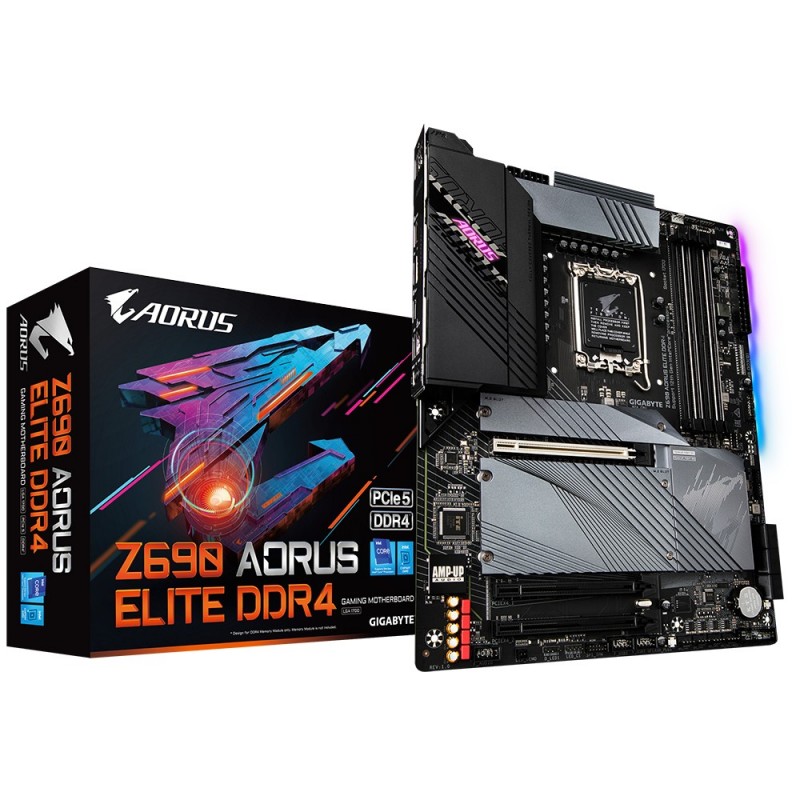 4719331827885 - Z690 AORUS ELITE DDR4 (rev 10) Mainboard Sockel (PC) Intel® 1700 Formfaktor (Details) ATX Mainboard-Chipsatz Intel® Z690