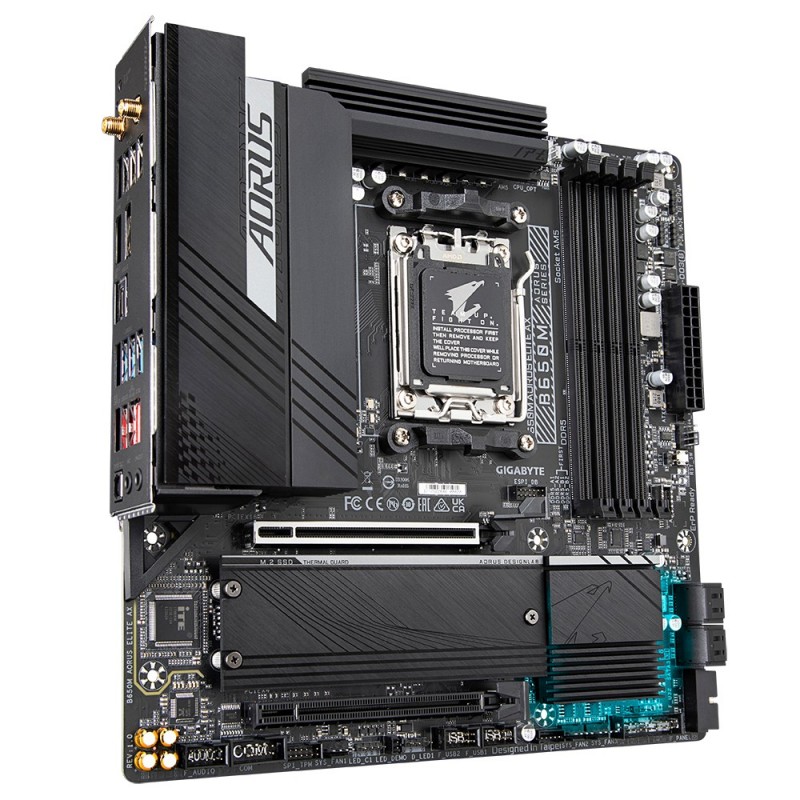 4719331849399 - B650M AORUS ELITE AX Mainboard Sockel (PC) AMD AM5 Formfaktor (Details) Micro-ATX Mainboard-Chipsatz AMD® B650