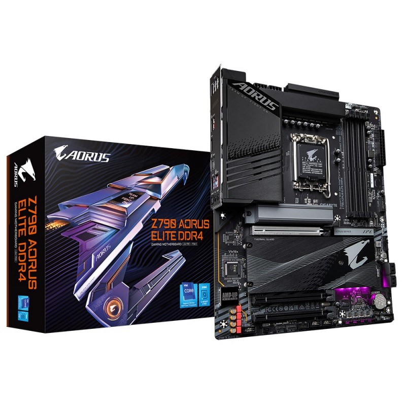 4719331849948 - Z790 AORUS ELITE DDR4 Mainboard Sockel (PC) Intel® 1700 Formfaktor (Details) ATX Mainboard-Chipsatz Intel® Z790