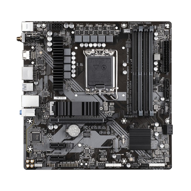 4719331850869 - B760M DS3H AX DDR4 Mainboard Sockel (PC) Intel® 1700 Formfaktor (Details) Micro-ATX Mainboard-Chipsatz Intel® B760 Express