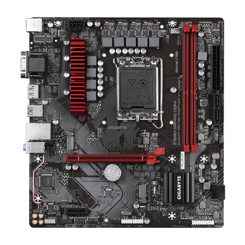 4719331851415 - B760M GAMING DDR4 Mainboard Sockel (PC) Intel® 1700 Formfaktor (Details) Micro-ATX Mainboard-Chipsatz Intel® B760 Express