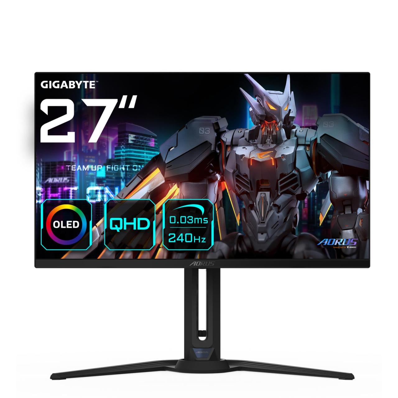 4719331861513 - 27 GIGABYTE AORUS FO27Q2 - 2560x1440 (QHD) - 240Hz - QD-OLED - 18W USB-C