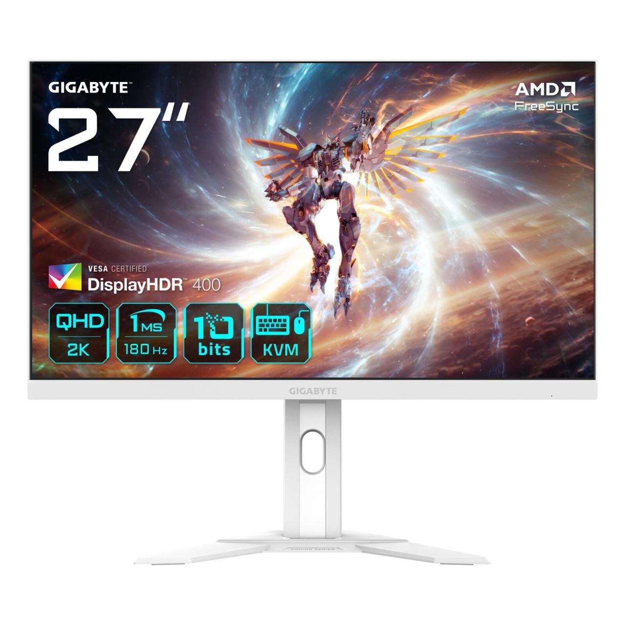 4719331862480 - E (A bis G) GIGABYTE Gaming-Monitor M27QA ICE Monitore weiß