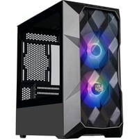 4719512124154 - MasterBox TD300 MESH - Tower - micro ATX - Seitenteil mit Fenster (gehärtetes Glas) - keine Spannungsversorgung (ATX) - Schwarz