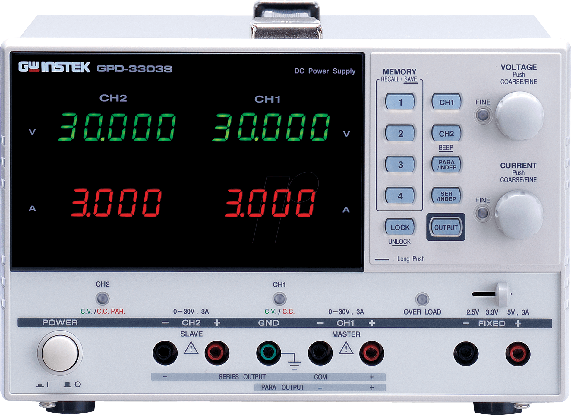 4719692500748 - GPD-3303S - Labornetzgerät 0 - 30 V 0 - 3 A linear programmierbar