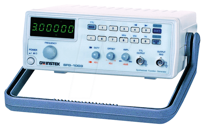 4719692504975 - GW Instek SFG-1003 Funktionsgenerator netzbetrieben 01 Hz - 3 MHz 1-Kanal Dreieck Rechteck Sinus TTL