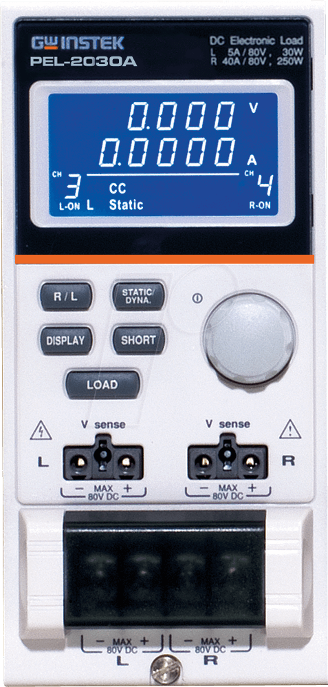 4719692508713 - GW Instek PEL-2030A Elektronisches Last Modul 1 - 80 V 0 - 40 A 250 W USB RS-232C