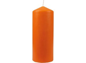 4740302705581 - Hs Candle - Wachskerzen Stumpenkerzen Ø8cm x 20cm ( viele Farben ) - Lange Brenndauer - Hergestellt in eu - Kerzen Blockkerzen - Wachs Stumpen - Ocker