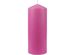 4740302709992 - Hs Candle - Wachskerzen Stumpenkerzen Ø8cm x 20cm ( viele Farben ) - Lange Brenndauer - Hergestellt in eu - Kerzen Blockkerzen - Wachs Stumpen - Rose