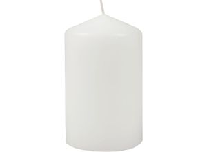 4740302711605 - Hs Candle - Wachskerzen Weiß Stumpenkerzen Ø6cm x 10cm - Kerze in vielen Farben Lange Brenndauer - Hergestellt in eu - Kerzen Blockkerzen - Wachs