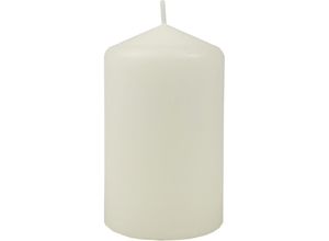 4740302711902 - Hs Candle - Wachskerzen Elfenbein Stumpenkerzen Ø6cm x 10cm - Kerze in vielen Farben Lange Brenndauer - Hergestellt in eu - Kerzen Blockkerzen