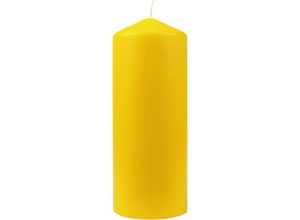 4740302712138 - Hs Candle - Wachskerzen Gelb Stumpenkerzen Ø6cm x 135cm - Kerze in vielen Farben Lange Brenndauer - Hergestellt in eu - Kerzen Blockkerzen - Wachs