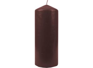 4740302712169 - Hs Candle - Wachskerzen Braun Stumpenkerzen Ø6cm x 135cm - Kerze in vielen Farben Lange Brenndauer - Hergestellt in eu - Kerzen Blockkerzen - Wachs