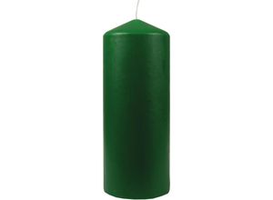 4740302712237 - Hs Candle - Wachskerzen Stumpenkerzen Ø6cm x 17cm ( viele Farben ) - Lange Brenndauer - Hergestellt in eu - Kerzen Blockkerzen - Wachs Stumpen - Grün