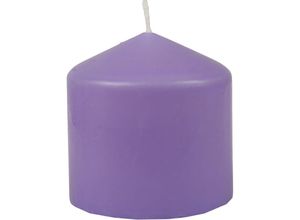 4740302712428 - Hs Candle - Wachskerzen Stumpenkerzen Ø8cm x 8cm ( viele Farben ) - Lange Brenndauer - Hergestellt in eu - Kerzen Blockkerzen - Wachs Stumpen - Lila