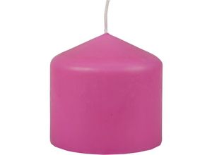 4740302712435 - Hs Candle - Wachskerzen Stumpenkerzen Ø8cm x 8cm ( viele Farben ) - Lange Brenndauer - Hergestellt in eu - Kerzen Blockkerzen - Wachs Stumpen - Rose