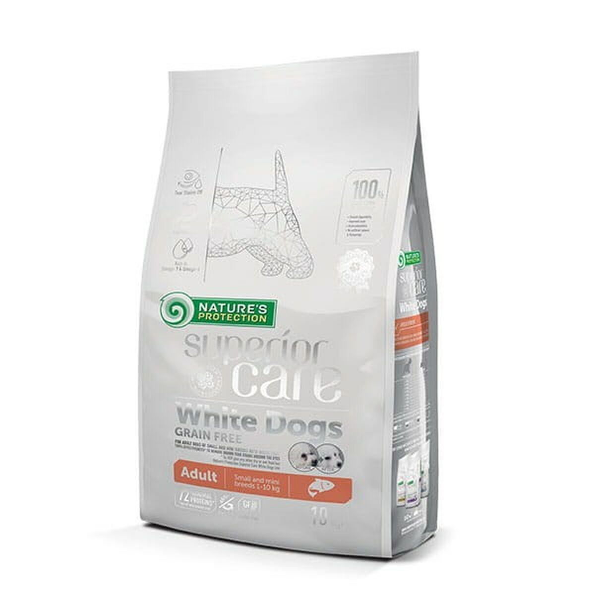 4771317458353 - Futter NATURES PROTECTION Superior Care White Dogs Lachsfarben 10 kg