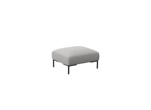 4778005324907 - Pouf FLEXLUX Sava Poufs Gr B H T 98 cm x 45 cm x 81 cm Struktur grau (stone grey) Poufs Taschenferderkern-Sitz mit Kaltschaum