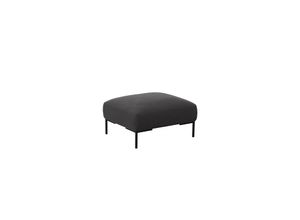 4778005324921 - Pouf FLEXLUX Sava Poufs Gr B H T 98 cm x 45 cm x 81 cm Struktur grau (charcoal grey) Poufs Taschenferderkern-Sitz mit Kaltschaum