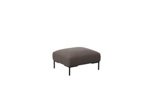 4778005324938 - Pouf FLEXLUX Sava Poufs Gr B H T 98 cm x 45 cm x 81 cm Struktur braun (taupe brown) Poufs Taschenferderkern-Sitz mit Kaltschaum