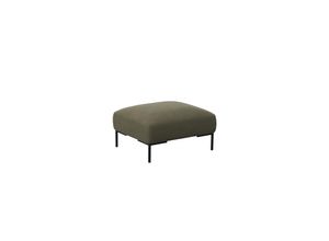 4778005324945 - Pouf FLEXLUX Sava Poufs Gr B H T 98 cm x 45 cm x 81 cm Struktur grün (moss green) Poufs Taschenferderkern-Sitz mit Kaltschaum