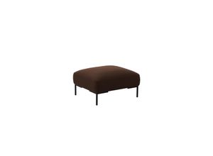 4778005325027 - Pouf FLEXLUX Sava Poufs Gr B H T 98 cm x 45 cm x 81 cm Velvet braun (tobacco) Poufs Taschenferderkern-Sitz mit Kaltschaum