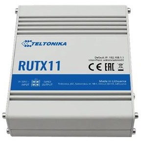 4779027312378 - RUTX11 Dual Band (24 GHz   5 GHz) wireless gigabit ethernet Router 3G 4G Grau - Teltonika