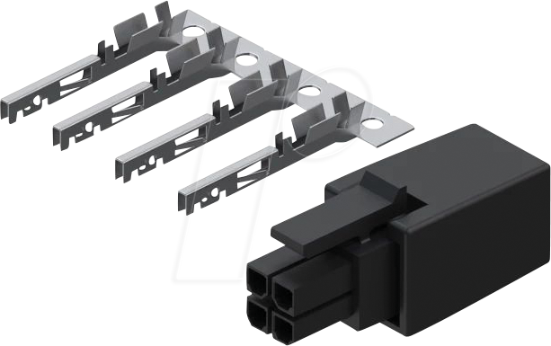 4779051841110 - TEL PR4MK04K - 4-Pin Stecker mit Kontaktklemmen