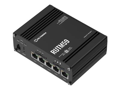 4779051844562 - RUTM59 - wireless router - WWAN - 5G 4G 3G - DIN rail mountable wall-mountable surface-mountable - Wireless router