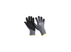 4792249057056 - FP - atg MaxiFlex Ultimate Nylon-Strickhandschuh grau schwarz 34-874 Größe 12