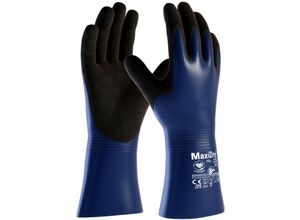 4792249530092 - - MaxiDry® Plus™ Chemikalienschutz-Handschuhe (56-530) Blau Schwarz