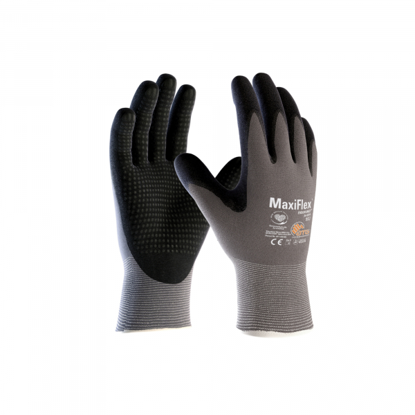 4792249844076 - Nylon-Strickhandschuh MaxiFlex® Endurance™ schwarz   grau VE 12 Paar Größe 7 ab 10 VE