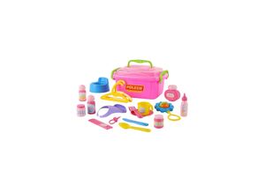 4810344053473 - Kinderspielzeug Nanny-Set 53473 für Puppen Koffer Rassel Schnuller Latz rosa