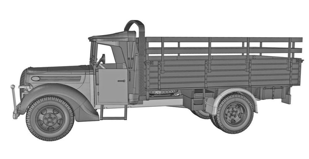 4820025725759 - ACE72575 - G917T 3t German cargo truck (m1939 soft cab) in 172