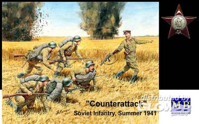 4820113080166 - Master Box Ltd MB3563 - Counterattack Soviet infantry 1941 in 135