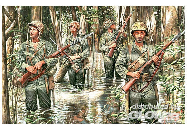 4820113080371 - Master Box Ltd MB3589 - US Marines in jungle WWII era in 135