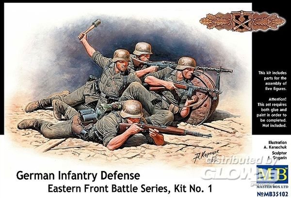 4820113080678 - Master Box Ltd MB35102 - German infantry defense Eastern Front in 135