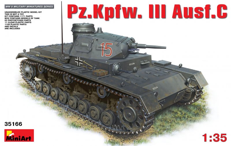 4820183310026 - MiniArt 35166 - 135 PzKpfw3 AusfC