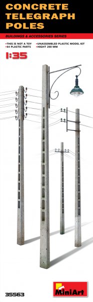 4820183310446 - MiniArt 35563 - 135 Concrete Telegraph Poles