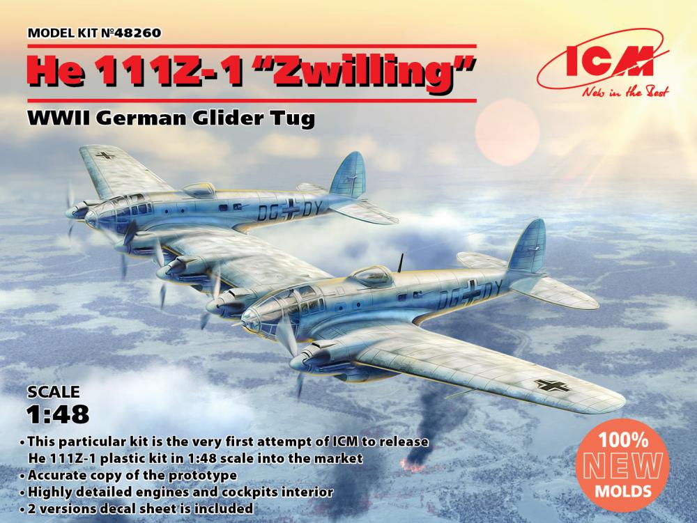 4823044406265 - Heinkel He 111Z-1 Zwilling WWII German Glider Tug