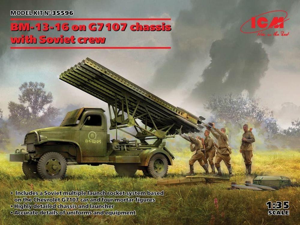 4823044407873 - ICM 35596 - BM-13-16 on G7107 chassis with Soviet crew in 135