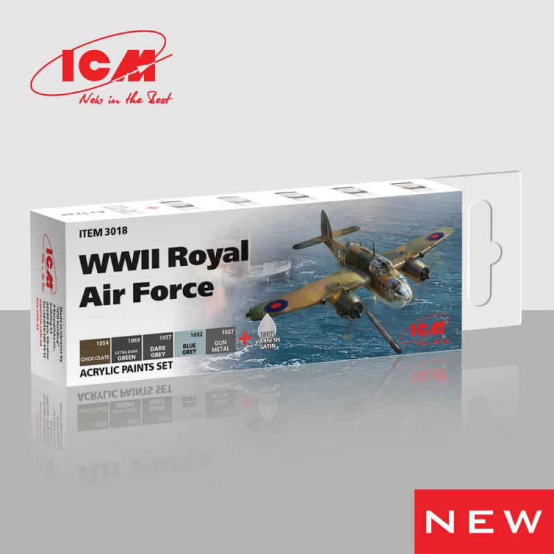 4823044409129 - Acrylic Paint Set for WWII Royal Air Force