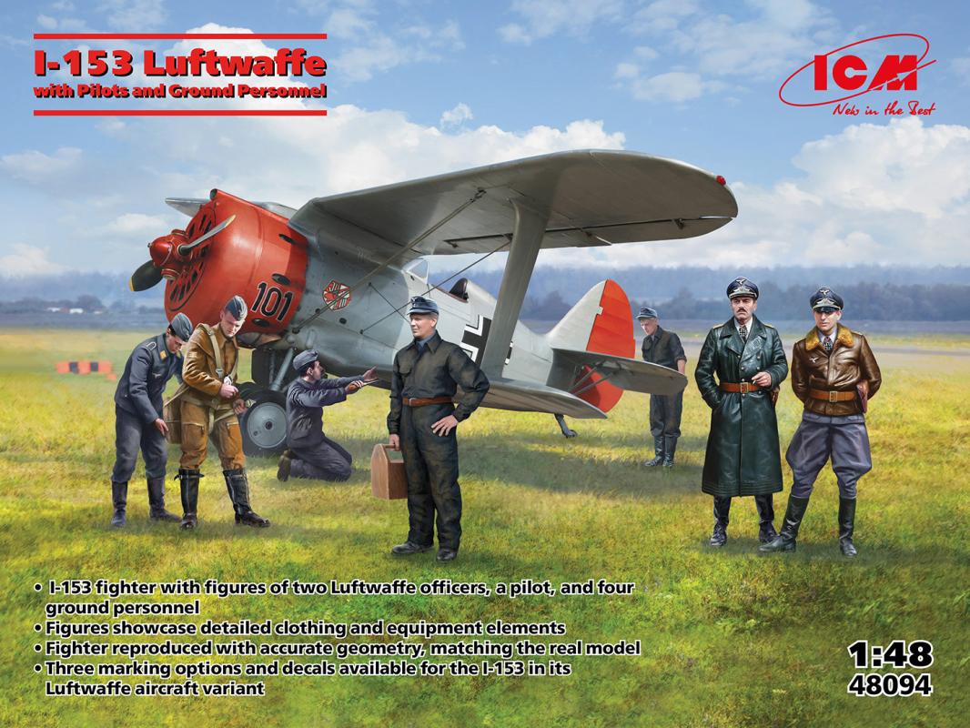 4823044410378 - I-153 with Luftwaffe Pilots and Ground Personnel