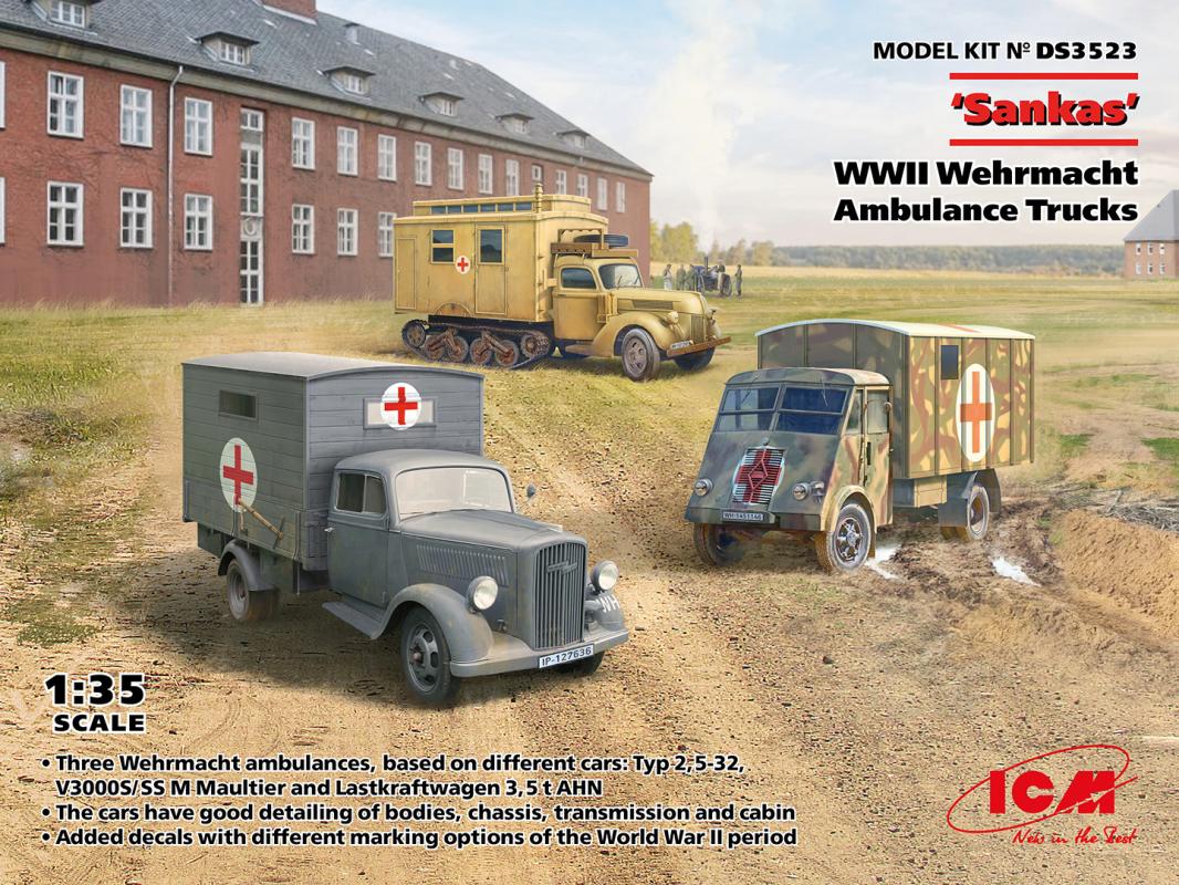 4823044410736 - Sankas - WWII Wehrmacht Ambulance Trucks